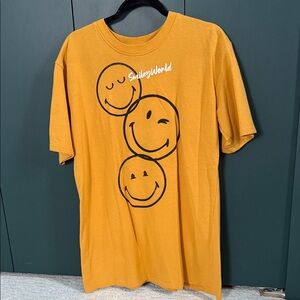 SmileyWorld Mustard Yellow Graphic Tee